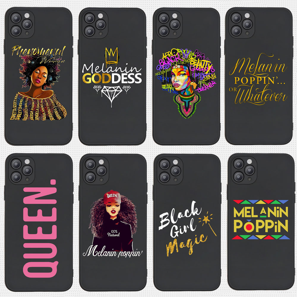 Melanin Poppin Queen ȭ ̽ iPhone 12 Pro 11Pro..
